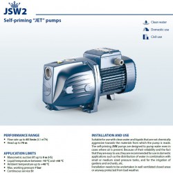 Pedrollo JSWm2CX-80CL modelio specifikacija