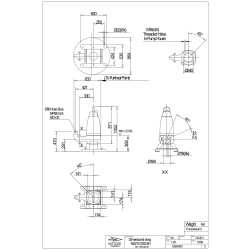 Flygt NS3153.182 SH/272 15kW 400V max. 59m 2666L/min. fekalinio siurblio schema