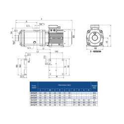 E-Tech EH15/7T daugiapakopio siurblio schema