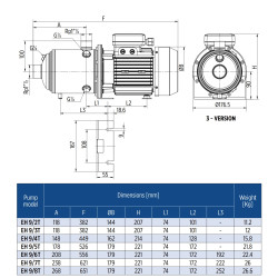 E-Tech EH9/6T daugiapakopio siurblio schema