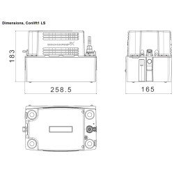 Grundfos Conlift 1 LS drenažinio siurblio schema