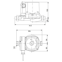 Grundfos UPA 15-90 cirkuliacinio siurblio schema