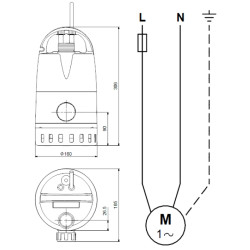 Grundfos Unilift CC 7 - M1 drenažinio siurblio schema