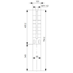 Grundfos SP 5A-12 vandens siurblio gręžiniui schema