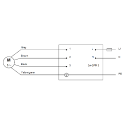 Grundfos SP 5A-12 vandens siurblio gręžiniui elektrinė schema