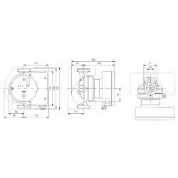 Grundfos Magna1 32-60 180 cirkuliacinio siurblio schema
