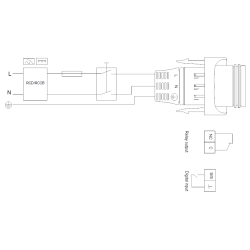 Grundfos Magna1 32-60 180 cirkuliacinio siurblio elektrinė schema