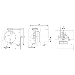 Grundfos Magna1 32-120 180 cirkuliacinio siurblio schema