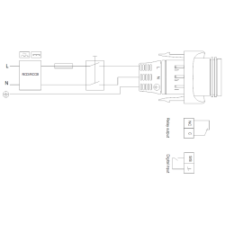 Grundfos Magna1 32-120 180 cirkuliacinio siurblio elektrinė schema