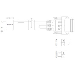 Grundfos Magna1 32-100F 220 cirkuliacinio siurblio schema