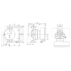 Grundfos Magna1 25-80 N 180 cirkuliacinio siurblio schema