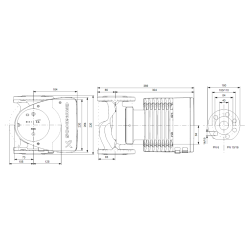 Grundfos Magna1 40-80 F 220 cirkuliacinio siurblio schema