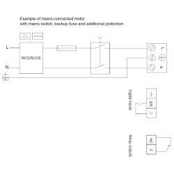 Grundfos Magna1 40-80 F 220 cirkuliacinio siurblio elektrinė schema