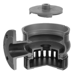 Grundfos DP10.50.09.2.1.502 drenažinio siurblio pusiau atviras darbaratis