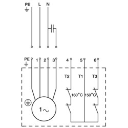 Grundfos DP10.50.09.2.1.502 drenažinio siurblio elektrinė schema