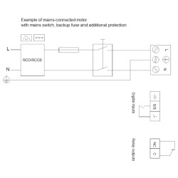 Grundfos Magna1 40-100 F 220 cirkuliacinio siurblio elektrinė schema
