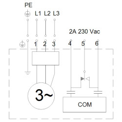 Grundfos SEG.40.09.E.2.50B fekalinio siurblio elektrinė schema