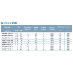 LEO 4DWG sraigtinių siurblių schema