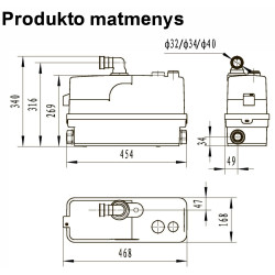 LEO WC601C nuotekų siurblinės schema