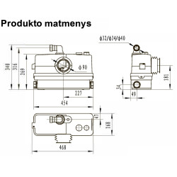 LEO WC601A nuotekų siurblinės schema