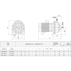 Speroni CTX 60 išcentrinio siurblio schema