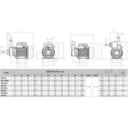 Pentax PM periferinių siurblių schema