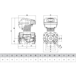 DAB Evoplus 280.50 M cirkuliacinių siurblių schema
