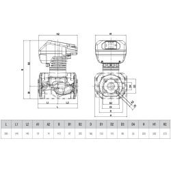 DAB Evoplus 280.50 M cirkuliacinių siurblių schema
