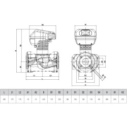 DAB Evoplus 340.65 M cirkuliacinių siurblių schema