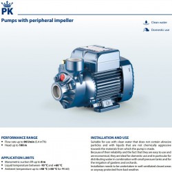 Pedrollo PKm60-24CL modelio specifikacija