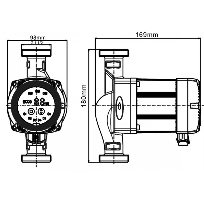 Cirkuliacinis siurblys Ibo BETA2 25-40/180 22W 230V max. 4.5m 48L/min. | vandens-siurbliai.lt